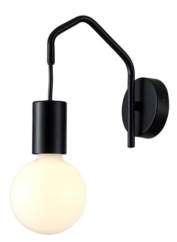 Kinkiet Basso 1x40W E27 czarny matowy