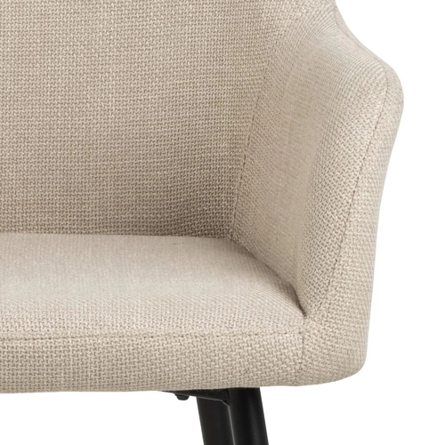 Krzesło Lizzy z podłokietnikami beżowe    OUTLET