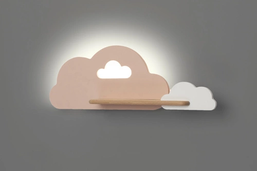 Kinkiet Cloud lampa 5W LED 4000K iq kids różowy+biały