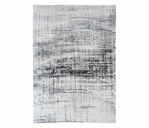 Dywan do salonu Metro Black and White 280x360 nowoczesny marmur antypoślizgowy łatwy w czyszczeniu