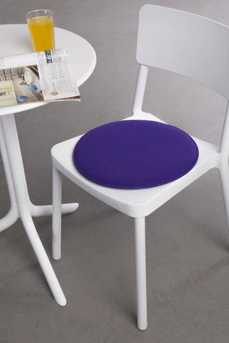 Poduszka na krzesło filcowa fioletowa Intesi 39x39 do jadalni i salonu