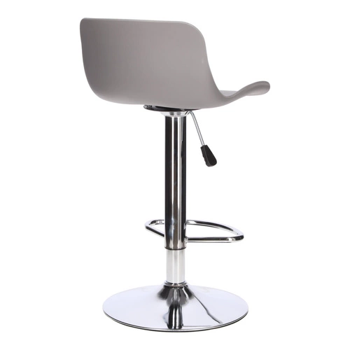 Stołek barowy Inge szary/ chrom Outlet