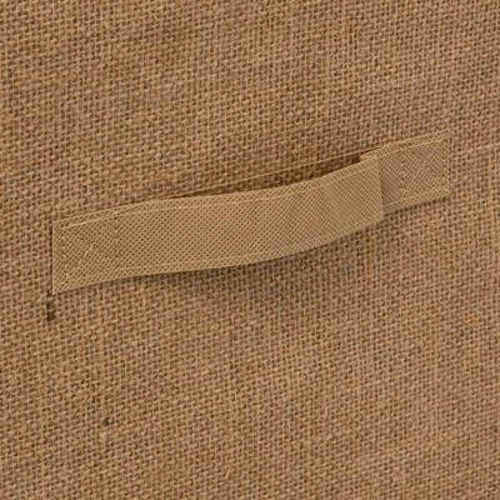 Pudełko do regału jutowe 31x31 cm naturalne boho 5five simply smart na drobiazgi