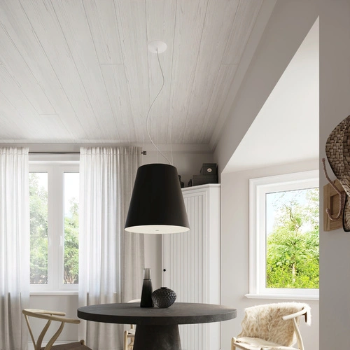 Żyrandol nowoczesny czarny GENEVE 50 do salonu i jadalni 3-punktowy Sollux Lighting