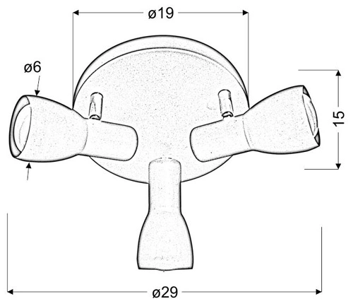 Plafon sufitowy Picardo srebrny metalowy nowoczesny regulowany do salonu i kuchni 29 cm