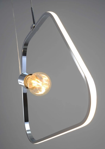 Lampa wisząca Ikaria 42 1x60W E27  led+12W LED chromowy 4000K