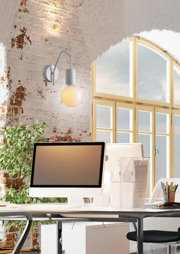 Kinkiet ścienny Basso nowoczesny biały metalowy do sypialni i salonu CANDELLUX LIGHTING