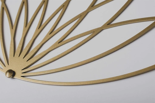 Lotos Wieszak ścienny złoty metalowy nowoczesny do przedpokoju POLYHEDRA