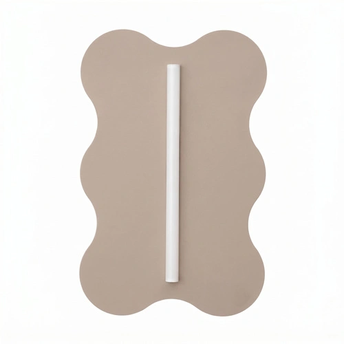 Kinkiet ścienny KLOVER taupe nowoczesny LED do salonu 66 cm
