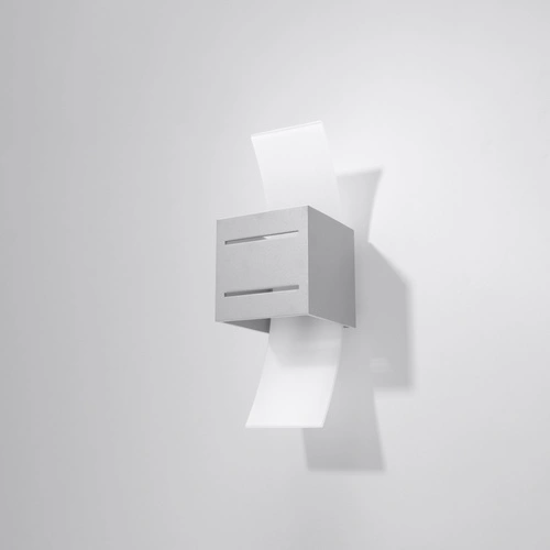 Kinkiet ścienny nowoczesny szary LORETO Sollux do salonu sypialni lub nad lustro 30 cm