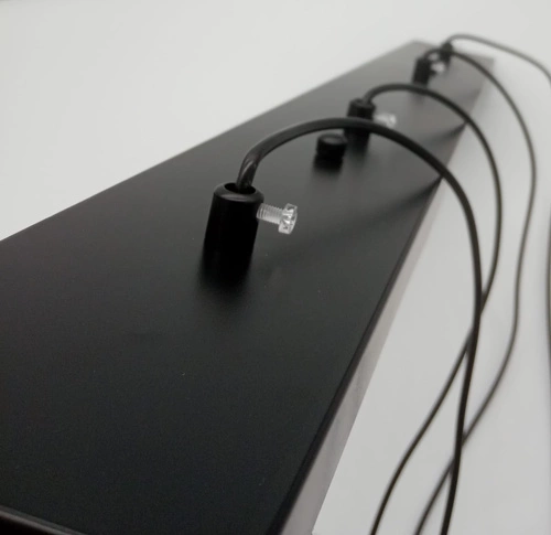 Lampa wisząca LINEA-4 LONG czarna 4-punktowa regulowana do jadalni nad stół