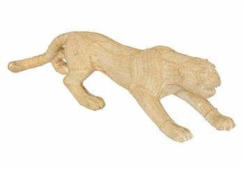 Figurka dekoracyjna pantera złota 15 cm Atmosphera glamour na komodę do salonu