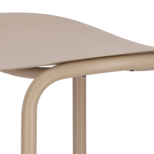 Hoker metalowy Trick 75 cm szary nowoczesny bez oparcia do kuchni i wyspy SCAB Design