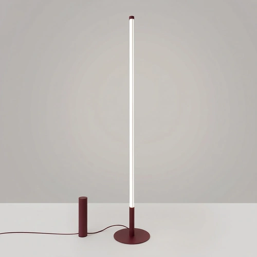 TRANG lampa stojąca do salonu nowoczesna LED burgund 4000K