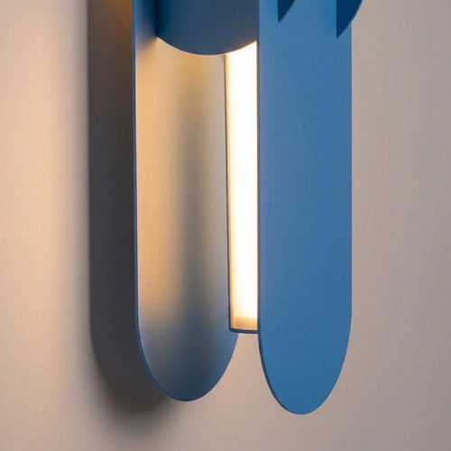 Kinkiet ścienny CHAIN 91 LED błękitny nowoczesny do salonu