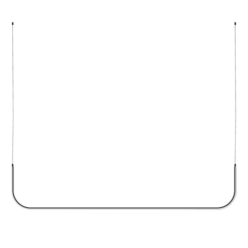 Nowoczesna lampa wisząca LED MINIMA-1 czarna 80 cm nad stół do salonu