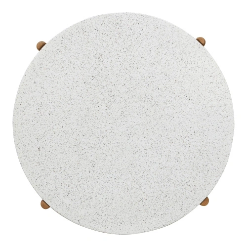 Stolik kawowy Terracina House Nordic okrągły terrazzo 84,5 cm salon
