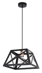 Lampa wisząca Origami czarny 1x40W E27  klosz czarny