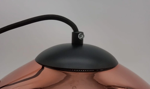 Lampa wisząca Victory Glow M szklana miedziana 30 cm do salonu i jadalni regulowana