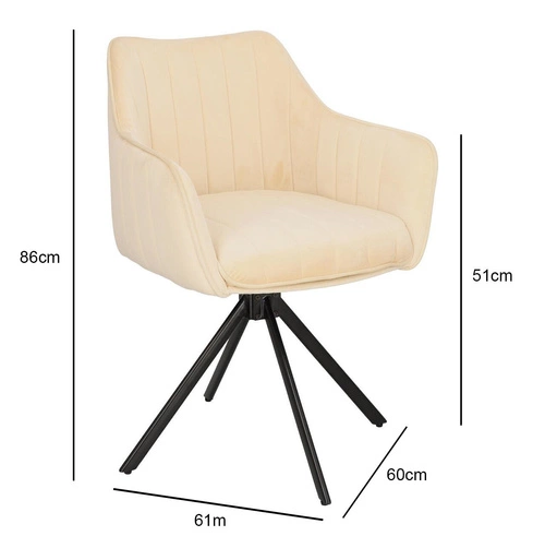 Krzesło obrotowe Alex beżowe