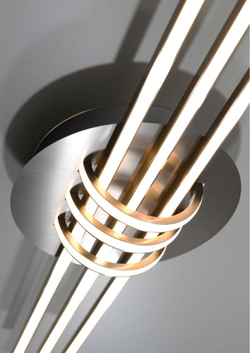 Plafon LED Naksos złoty 110 cm nowoczesny do salonu i jadalni CANDELLUX glamour