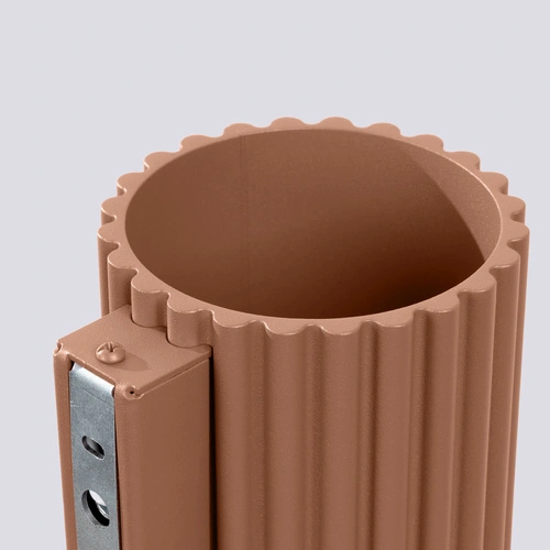 Nowoczesny kinkiet ścienny AURA kawowy aluminiowy do salonu i sypialni 12 cm