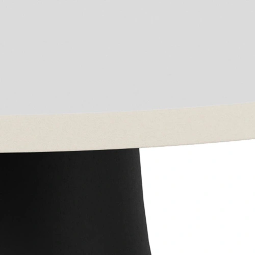 Stolik kawowy Santorini 45 cm biały okrągły nowoczesny do salonu