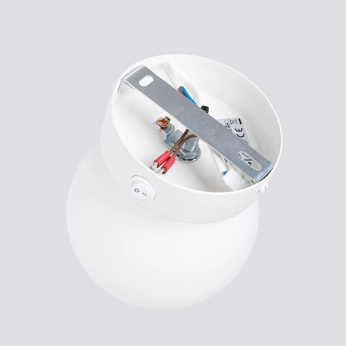 Kinkiet ścienny YOLI 1 biały nowoczesny do salonu i sypialni szkło SOLLUX LIGHTING