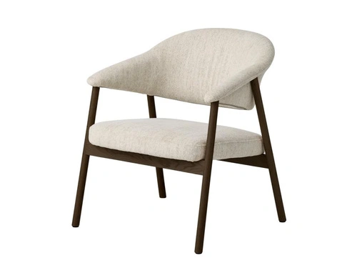 Fotel uszak Elk Harmony piaskowy skandynawski do salonu vintage