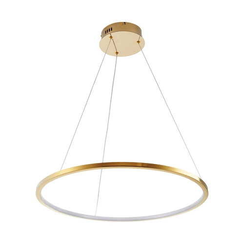 Nowoczesna złota lampa sufitowa LED CIRCLE SLIM 60 cm do salonu i nad stół