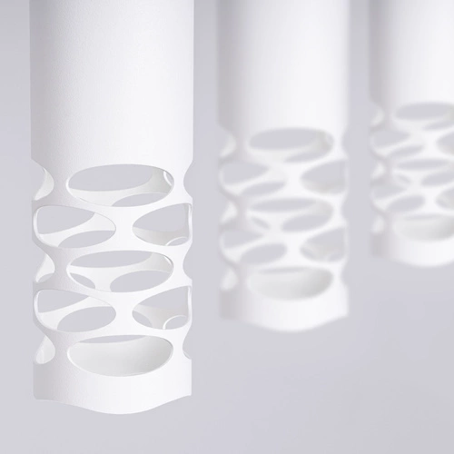 Nowoczesna lampa wisząca LIRO 3L biała metalowa do salonu i kuchni SOLLUX LIGHTING