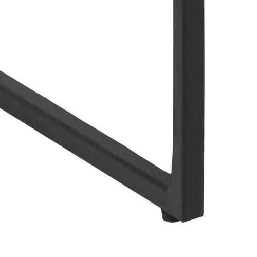 Stolik kawowy Infinity czarny kwadratowy 80x80 nowoczesny industrialny do salonu Intesi