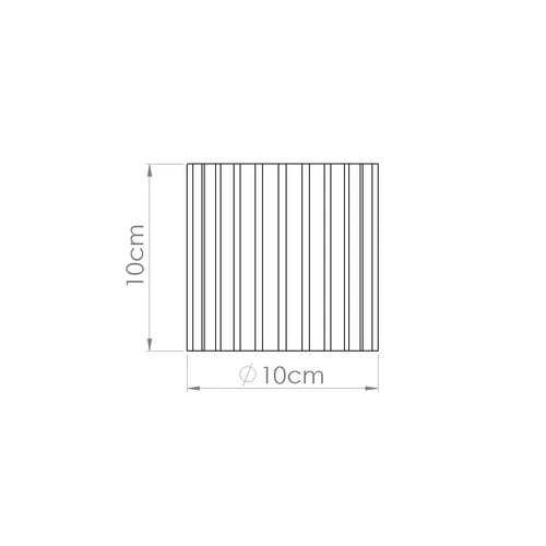 Plafon sufitowy AURA 1 biały nowoczesny do kuchni minimalistyczny aluminium 10x10 cm