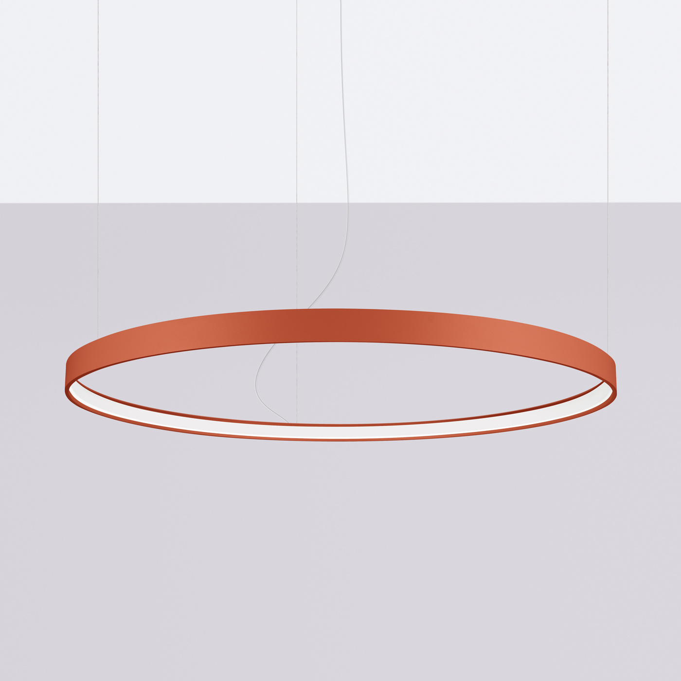 Żyrandol RIO 110 ochra czerwona LED 3000K