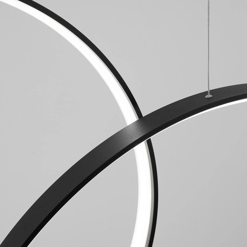 Lampa wisząca LED RIO 5 czarna do salonu i jadalni nowoczesna 5-punktowa Thoro