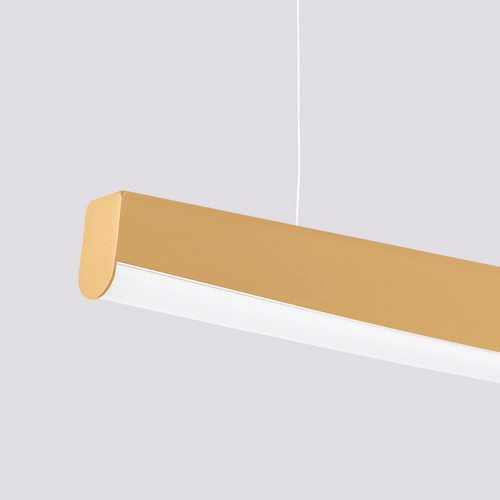 Nowoczesna lampa wisząca LED JORUN 120 złota regulowana do salonu i nad stół