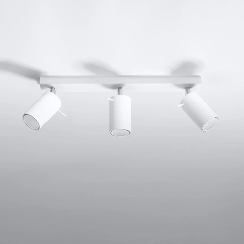 Plafon sufitowy biały nowoczesny RING 3L Sollux do salonu kuchni sypialni loftowy