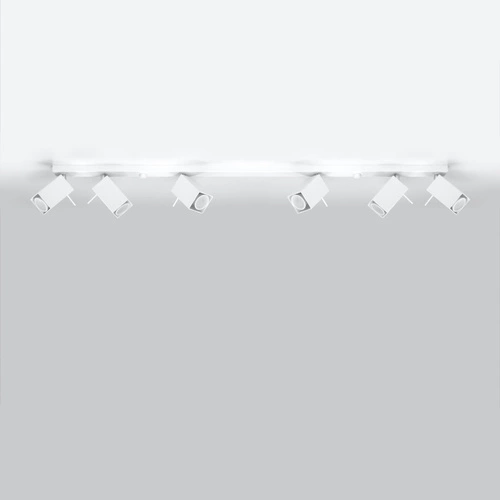 Plafon sufitowy MERIDA 6L biały nowoczesny metalowy do salonu i kuchni Sollux