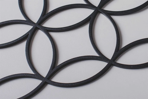 Wieszak ścienny do przedpokoju Holo S czarny metalowy nowoczesny POLYHEDRA