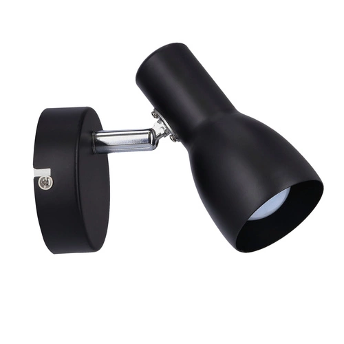 Kinkiet ścienny regulowany Picardo czarny matowy nowoczesny metalowy do sypialni i salonu