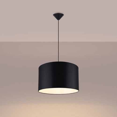 Lampa wisząca NOVA 40 czarna regulowana do salonu i jadalni minimalistyczna sufitowa