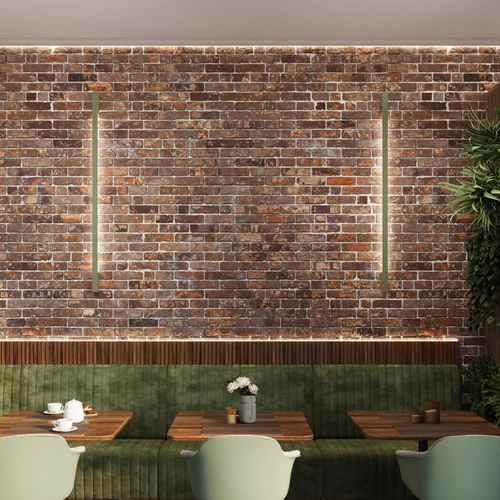 Kinkiet ścienny LED SAPPO 120 nowoczesny zielony oliwkowy aluminiowy do salonu i sypialni