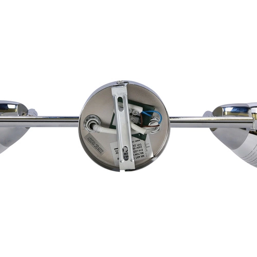 Nowoczesna lampa sufitowa Milton chromowana z ruchomymi kloszami do salonu i kuchni