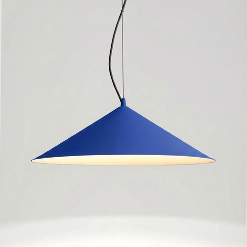 Lampa wisząca FINT LED ultramaryna regulowana do salonu 50 cm
