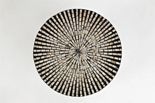 Stolik Coque czarny/piaskowy