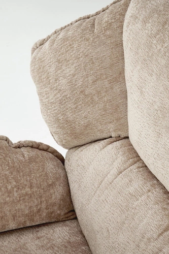 Fotel wypoczynkowy Offred beżowy do salonu nowoczesny z podłokietnikami tkanina Intesi