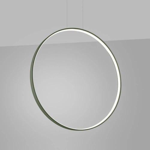 Lampa wisząca LED RIO 78 zielona oliwka nowoczesna nad stół do salonu i kuchni regulowana