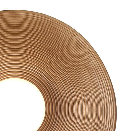 Kinkiet ścienny szklany ILUSIONI beżowy 26 cm nowoczesny do sypialni i salonu