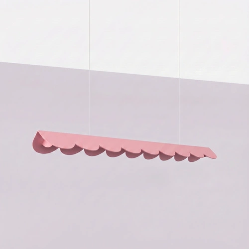Lampa wisząca BISCUIT 100 LED różowa nad wyspę regulowana