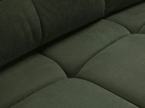 Sofa rozkładana Bode 3 osobowa z funkcją spania i pojemnikiem zielona do salonu